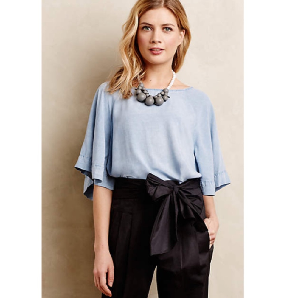 Chambray Kimono Top